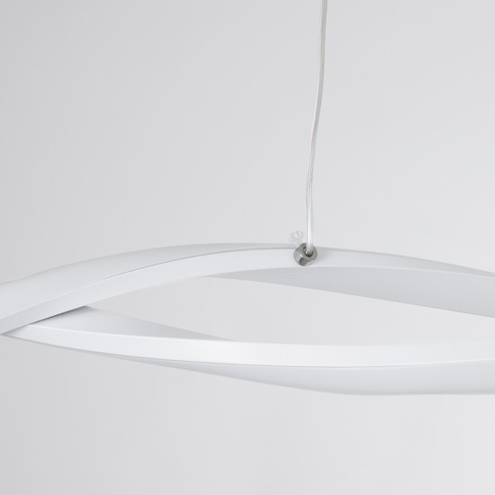 GLOBOSTAR® MORALES 61276 Μοντέρνο Κρεμαστό Φωτιστικό Οροφής LED 54W 6048lm 300° AC 220-240V IP20 Ρυθμιζόμενο Λευκό CCT με Χειριστήριο από 2700K έως 6000K Dimmable - Lumileds SMD Chip - Λευκό Ματ - Μ90 x Π14 x Υ14cm - 3 Χρόνια Εγγύηση GloboStar® MORALES 61276 Κρεμαστό Φωτιστικό Οροφής Design LED CCT 54W 6048lm 200° AC 220-240V - Εναλλαγή Φωτισμού μέσω Τηλεχειριστηρίου All In One Ψυχρό 6000k+Φυσικό 4500k+Θερμό 2700k Dimmable Μ90 x Π14 x Υ14cm - Λευκό - 3 Years Warranty