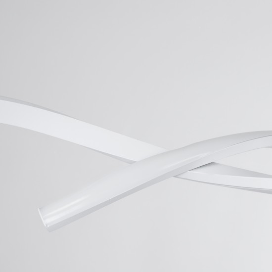 GLOBOSTAR® MORALES 61276 Μοντέρνο Κρεμαστό Φωτιστικό Οροφής LED 54W 6048lm 300° AC 220-240V IP20 Ρυθμιζόμενο Λευκό CCT με Χειριστήριο από 2700K έως 6000K Dimmable - Lumileds SMD Chip - Λευκό Ματ - Μ90 x Π14 x Υ14cm - 3 Χρόνια Εγγύηση GloboStar® MORALES 61276 Κρεμαστό Φωτιστικό Οροφής Design LED CCT 54W 6048lm 200° AC 220-240V - Εναλλαγή Φωτισμού μέσω Τηλεχειριστηρίου All In One Ψυχρό 6000k+Φυσικό 4500k+Θερμό 2700k Dimmable Μ90 x Π14 x Υ14cm - Λευκό - 3 Years Warranty