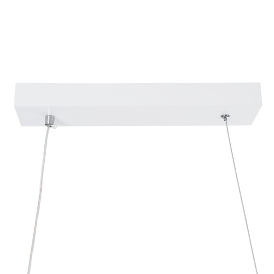 GLOBOSTAR® MORALES 61276 Μοντέρνο Κρεμαστό Φωτιστικό Οροφής LED 54W 6048lm 300° AC 220-240V IP20 Ρυθμιζόμενο Λευκό CCT με Χειριστήριο από 2700K έως 6000K Dimmable - Lumileds SMD Chip - Λευκό Ματ - Μ90 x Π14 x Υ14cm - 3 Χρόνια Εγγύηση GloboStar® MORALES 61276 Κρεμαστό Φωτιστικό Οροφής Design LED CCT 54W 6048lm 200° AC 220-240V - Εναλλαγή Φωτισμού μέσω Τηλεχειριστηρίου All In One Ψυχρό 6000k+Φυσικό 4500k+Θερμό 2700k Dimmable Μ90 x Π14 x Υ14cm - Λευκό - 3 Years Warranty
