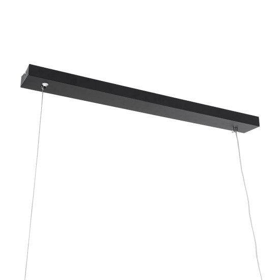 GLOBOSTAR® WINDY 61292 Μοντέρνο Κρεμαστό Φωτιστικό Οροφής LED 67W 7504lm 300° AC 220-240V IP20 Ρυθμιζόμενο Λευκό CCT με Χειριστήριο από 2700K έως 6000K Dimmable - Lumileds SMD Chip - Μαύρο Ματ - Μ120 x Π4 x Υ30cm - 3 Χρόνια Εγγύηση GloboStar® WINDY 61292 Κρεμαστό Φωτιστικό Οροφής Design LED CCT 67W 7504lm 300° AC 220-240V - Εναλλαγή Φωτισμού μέσω Τηλεχειριστηρίου All In One Ψυχρό 6000k+Φυσικό 4500k+Θερμό 2700k Dimmable Μ120 x Π4 x Υ30cm - Μαύρο - 3 Years Warranty