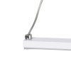 GLOBOSTAR® ROME 61295 Μοντέρνο Κρεμαστό Φωτιστικό Οροφής LED 24W 2640lm 200° AC 220-240V IP20 Ρυθμιζόμενο Λευκό CCT με On/Off 2700K/4500K/6000K - Lumileds SMD Chip - Λευκό Ματ - Μ65.5 x Π4 x Υ33cm - 3 Χρόνια Εγγύηση
