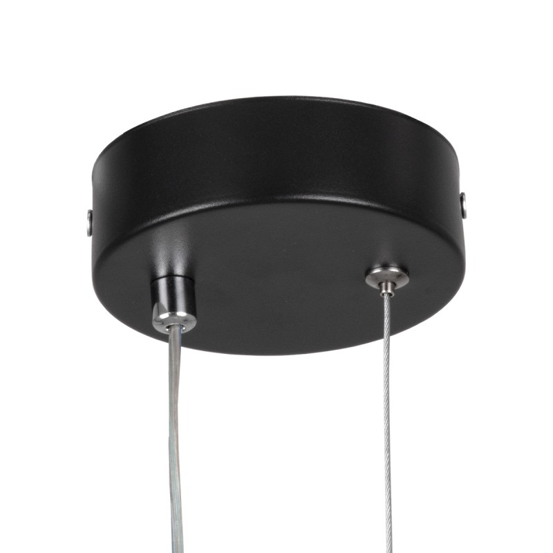 GloboStar® DEROBA 61298 Κρεμαστό Φωτιστικό Οροφής Linear Design LED CCT 12W 1320lm 360° AC 220-240V - Εναλλαγή Φωτισμού μέσω Διακόπτη On/Off All In One Ψυχρό 6000k+Φυσικό 4500k+Θερμό 2700k Μ16 x Π1.6 x Υ25.5cm - Μαύρο - 3 Years Warranty