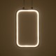 GloboStar® NEROBA 61301 Κρεμαστό Φωτιστικό Οροφής Linear Design LED CCT 12W 1320lm 360° AC 220-240V - Εναλλαγή Φωτισμού μέσω Διακόπτη On/Off All In One Ψυχρό 6000k+Φυσικό 4500k+Θερμό 2700k Μ16 x Π1.6 x Υ25.5cm - Χρυσό Βούρτσας - 3 Years Warranty