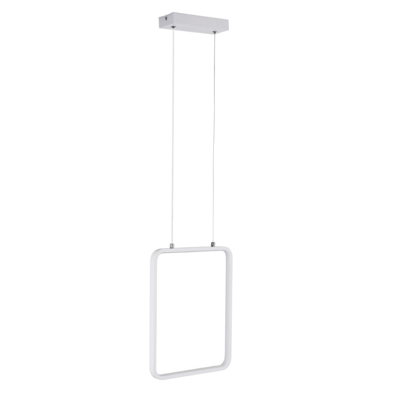GloboStar® NEROBA 61303 Κρεμαστό Φωτιστικό Οροφής Linear Design LED CCT 18W 1980lm 360° AC 220-240V - Εναλλαγή Φωτισμού μέσω Διακόπτη On/Off All In One Ψυχρό 6000k+Φυσικό 4500k+Θερμό 2700k Μ29 x Π2 x Υ36cm - Λευκό - 3 Years Warranty