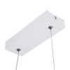 GloboStar® NEROBA 61303 Κρεμαστό Φωτιστικό Οροφής Linear Design LED CCT 18W 1980lm 360° AC 220-240V - Εναλλαγή Φωτισμού μέσω Διακόπτη On/Off All In One Ψυχρό 6000k+Φυσικό 4500k+Θερμό 2700k Μ29 x Π2 x Υ36cm - Λευκό - 3 Years Warranty