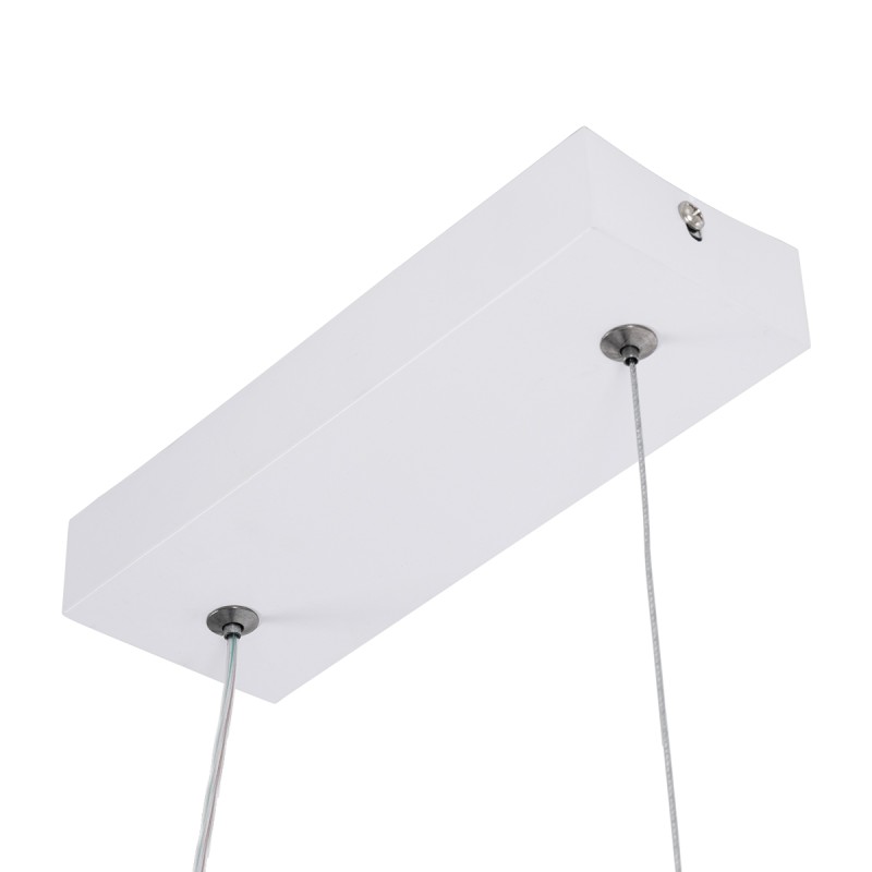 GloboStar® NEROBA 61303 Κρεμαστό Φωτιστικό Οροφής Linear Design LED CCT 18W 1980lm 360° AC 220-240V - Εναλλαγή Φωτισμού μέσω Διακόπτη On/Off All In One Ψυχρό 6000k+Φυσικό 4500k+Θερμό 2700k Μ29 x Π2 x Υ36cm - Λευκό - 3 Years Warranty