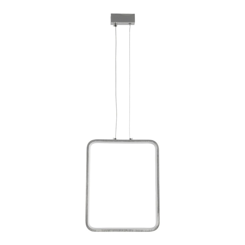 GLOBOSTAR® NEROBA 61304 Μοντέρνο Κρεμαστό Φωτιστικό Οροφής LED 18W 1980lm 360° AC 220-240V IP20 Ρυθμιζόμενο Λευκό CCT με On/Off 2700K/4500K/6000K - Lumileds SMD Chip - Νίκελ Βούρτσας - Μ29 x Π2 x Υ36cm - 3 Χρόνια Εγγύηση