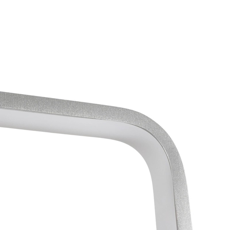 GLOBOSTAR® NEROBA 61304 Μοντέρνο Κρεμαστό Φωτιστικό Οροφής LED 18W 1980lm 360° AC 220-240V IP20 Ρυθμιζόμενο Λευκό CCT με On/Off 2700K/4500K/6000K - Lumileds SMD Chip - Νίκελ Βούρτσας - Μ29 x Π2 x Υ36cm - 3 Χρόνια Εγγύηση