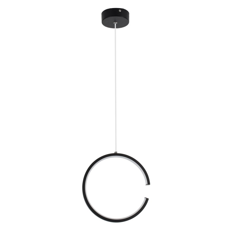 GloboStar® CEROBA 61306 Κρεμαστό Φωτιστικό Οροφής Linear Design LED CCT 12W 1320lm 360° AC 220-240V - Εναλλαγή Φωτισμού μέσω Διακόπτη On/Off All In One Ψυχρό 6000k+Φυσικό 4500k+Θερμό 2700k Φ22 x Π2cm - Μαύρο - 3 Years Warranty