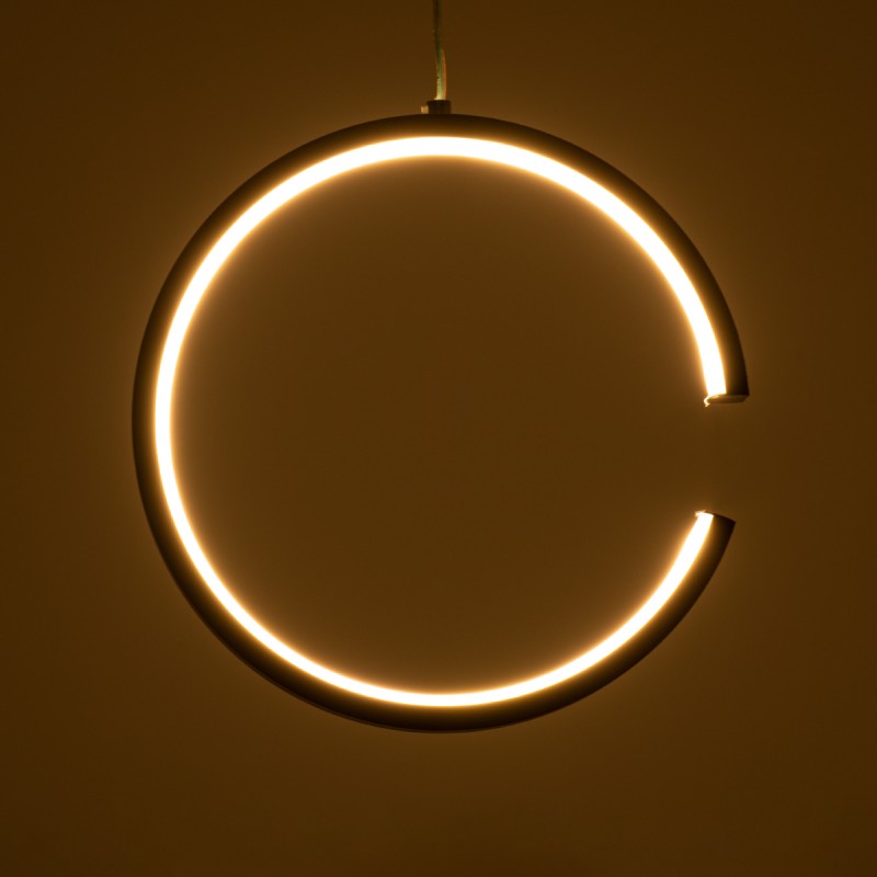 GloboStar® CEROBA 61306 Κρεμαστό Φωτιστικό Οροφής Linear Design LED CCT 12W 1320lm 360° AC 220-240V - Εναλλαγή Φωτισμού μέσω Διακόπτη On/Off All In One Ψυχρό 6000k+Φυσικό 4500k+Θερμό 2700k Φ22 x Π2cm - Μαύρο - 3 Years Warranty