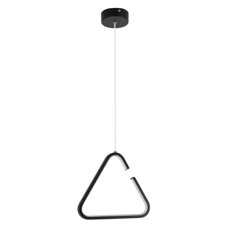 GloboStar® CEROBA 61307 Κρεμαστό Φωτιστικό Οροφής Linear Design LED CCT 12W 1320lm 360° AC 220-240V - Εναλλαγή Φωτισμού μέσω Διακόπτη On/Off All In One Ψυχρό 6000k+Φυσικό 4500k+Θερμό 2700k Μ22 x Π2 x Υ22cm - Μαύρο - 3 Years Warranty