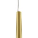 GloboStar® TEARS 61310 Κρεμαστό Φωτιστικό Οροφής Design LED CCT 3W 330lm 180° AC 220-240V - Εναλλαγή Φωτισμού μέσω Διακόπτη On/Off All In One Ψυχρό 6000k+Φυσικό 4500k+Θερμό 2700k Φ3.2 x Υ51.5cm - Χρυσό Βούρτσας - 3 Years Warranty