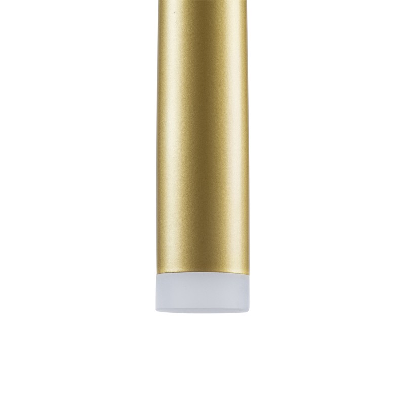 GloboStar® TEARS 61310 Κρεμαστό Φωτιστικό Οροφής Design LED CCT 3W 330lm 180° AC 220-240V - Εναλλαγή Φωτισμού μέσω Διακόπτη On/Off All In One Ψυχρό 6000k+Φυσικό 4500k+Θερμό 2700k Φ3.2 x Υ51.5cm - Χρυσό Βούρτσας - 3 Years Warranty