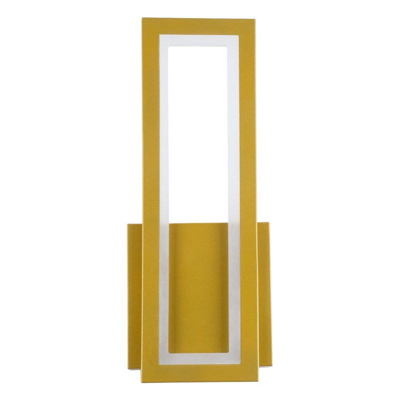 GloboStar® TIARA 61328 Φωτιστικό Τοίχου - Απλίκα Design LED CCT 12W 1440lm 360° AC 220-240V - Εναλλαγή Φωτισμού μέσω Διακόπτη On/Off All In One Ψυχρό 6000k+Φυσικό 4500k+Θερμό 2700k Μ12.5 x Π4 x Υ32cm - Χρυσό - 3 Years Warranty