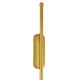 GloboStar® HARLEM 61332 Φωτιστικό Τοίχου - Απλίκα Design LED CCT 9W 1080lm 120° AC 220-240V - Εναλλαγή Φωτισμού μέσω Διακόπτη On/Off All In One Ψυχρό 6000k+Φυσικό 4500k+Θερμό 2700k Μ5 x Π4 x Υ60cm - Χρυσό - 3 Years Warranty