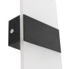 GLOBOSTAR® RARE 61337 Μοντέρνο Φωτιστικό Τοίχου - Απλίκα LED 5W 600lm 180° AC 220-240V IP20 Ρυθμιζόμενο Λευκό CCT με On/Off 2700K/4500K/6000K - Lumileds SMD Chip - Μαύρο Ματ - Μ10 x Π4 x Υ27cm - 3 Χρόνια Εγγύηση