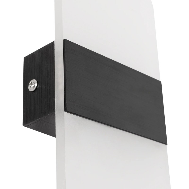 GLOBOSTAR® RARE 61337 Μοντέρνο Φωτιστικό Τοίχου - Απλίκα LED 5W 600lm 180° AC 220-240V IP20 Ρυθμιζόμενο Λευκό CCT με On/Off 2700K/4500K/6000K - Lumileds SMD Chip - Μαύρο Ματ - Μ10 x Π4 x Υ27cm - 3 Χρόνια Εγγύηση