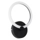 GloboStar® MATILDA 61339 Φωτιστικό Τοίχου - Απλίκα Design LED CCT 8W 960lm 360° AC 220-240V - Εναλλαγή Φωτισμού μέσω Διακόπτη On/Off All In One Ψυχρό 6000k+Φυσικό 4500k+Θερμό 2700k Μ20 x Π5 x Υ25.5cm - Μαύρο - 3 Years Warranty