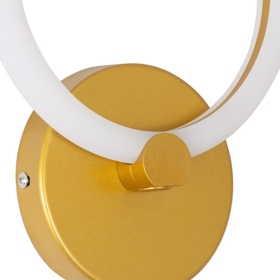 GloboStar® MATILDA 61340 Φωτιστικό Τοίχου - Απλίκα Design LED CCT 8W 960lm 360° AC 220-240V - Εναλλαγή Φωτισμού μέσω Διακόπτη On/Off All In One Ψυχρό 6000k+Φυσικό 4500k+Θερμό 2700k Μ20 x Π5 x Υ25.5cm - Χρυσό - 3 Years Warranty GloboStar® MATILDA 61340 Φωτιστικό Τοίχου - Απλίκα Design LED CCT 8W 960lm 360° AC 220-240V - Εναλλαγή Φωτισμού μέσω Διακόπτη On/Off All In One Ψυχρό 6000k+Φυσικό 4500k+Θερμό 2700k Μ20 x Π5 x Υ25.5cm - Χρυσό - 3 Years Warranty