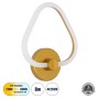 GLOBOSTAR® REGINA 61342 Μοντέρνο Φωτιστικό Τοίχου - Απλίκα LED 8W 960lm 360° AC 220-240V IP20 Ρυθμιζόμενο Λευκό CCT με On/Off 2700K/4500K/6000K - Lumileds SMD Chip - Χρυσό - Μ25 x Π7 x Υ28.5cm - 3 Χρόνια Εγγύηση