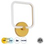 GLOBOSTAR® ELIZA 61344 Μοντέρνο Φωτιστικό Τοίχου - Απλίκα LED 8W 960lm 360° AC 220-240V IP20 Ρυθμιζόμενο Λευκό CCT με On/Off 2700K/4500K/6000K - Lumileds SMD Chip - Χρυσό - Μ22 x Π5 x Υ28.5cm - 3 Χρόνια Εγγύηση