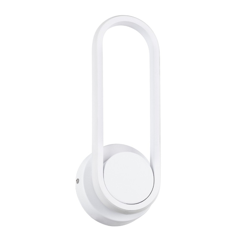 GloboStar® DALLAS 61346 Φωτιστικό Τοίχου - Απλίκα Design LED CCT 12W 1440lm 360° AC 220-240V - Εναλλαγή Φωτισμού μέσω Διακόπτη On/Off All In One Ψυχρό 6000k+Φυσικό 4500k+Θερμό 2700k Μ12 x Π6.5 x Υ32cm - Λευκό - 3 Years Warranty