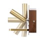 GloboStar® PALADIN 61362 Μοντέρνο Φωτιστικό Τοίχου - Απλίκα Ξενοδοχείου Bed Side LED 6W 720lm 36° AC 220-240V - Reading Light & Κρυφός Φωτισμός - Φορτιστές USB 3A & Wireless 20W - Μ30 x Π11 x Υ12cm - Φυσικό Λευκό 4500K - Ξύλο & Χρυσό - Δεξί