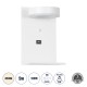 GloboStar® CROWN 61371 Μοντέρνο Φωτιστικό Τοίχου - Απλίκα Ξενοδοχείου Bed Side LED 5W 550lm 120° AC 220-240V - Reading Light - Φορτιστής USB 3A - Μ15 x Π15 x Υ23cm - Φυσικό Λευκό 4500K - Λευκό GloboStar® CROWN 61371 Μοντέρνο Φωτιστικό Τοίχου - Απλίκα Ξενοδοχείου Bed Side LED 5W 550lm 120° AC 220-240V - Reading Light - Φορτιστής USB 3A - Μ15 x Π15 x Υ23cm - Φυσικό Λευκό 4500K - Λευκό