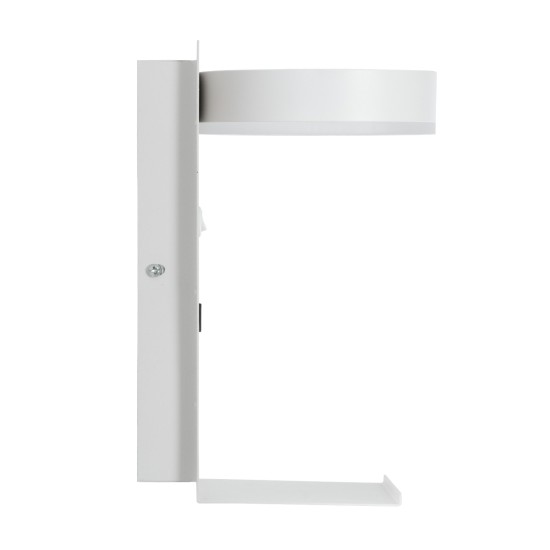 GloboStar® CROWN 61371 Μοντέρνο Φωτιστικό Τοίχου - Απλίκα Ξενοδοχείου Bed Side LED 5W 550lm 120° AC 220-240V - Reading Light - Φορτιστής USB 3A - Μ15 x Π15 x Υ23cm - Φυσικό Λευκό 4500K - Λευκό GloboStar® CROWN 61371 Μοντέρνο Φωτιστικό Τοίχου - Απλίκα Ξενοδοχείου Bed Side LED 5W 550lm 120° AC 220-240V - Reading Light - Φορτιστής USB 3A - Μ15 x Π15 x Υ23cm - Φυσικό Λευκό 4500K - Λευκό