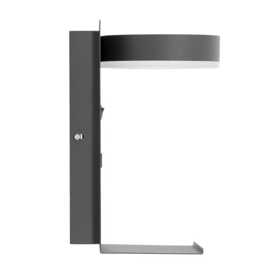 GloboStar® CROWN 61372 Μοντέρνο Φωτιστικό Τοίχου - Απλίκα Ξενοδοχείου Bed Side LED 5W 550lm 120° AC 220-240V - Reading Light - Φορτιστής USB 3A - Μ15 x Π15 x Υ23cm - Φυσικό Λευκό 4500K - Γκρι Ανθρακί GloboStar® CROWN 61372 Μοντέρνο Φωτιστικό Τοίχου - Απλίκα Ξενοδοχείου Bed Side LED 5W 550lm 120° AC 220-240V - Reading Light - Φορτιστής USB 3A - Μ15 x Π15 x Υ23cm - Φυσικό Λευκό 4500K - Γκρι Ανθρακί
