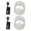 GLOBOSTAR® ROULETTE-R 61379 Μοντέρνο Φωτιστικό Τοίχου - Απλίκα Ξενοδοχείου Reading Light με Φορτιστή USB 3A & Ντουί 1 x E27 LED 3W 360lm 36° & 360° AC 220-240V IP20 Φυσικό Λευκό 4500K - Bridgelux COB Chip & TÜV SÜD Driver - Μαύρο & Μπεζ -