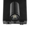 GLOBOSTAR® ROULETTE-R 61379 Μοντέρνο Φωτιστικό Τοίχου - Απλίκα Ξενοδοχείου Reading Light με Φορτιστή USB 3A & Ντουί 1 x E27 LED 3W 360lm 36° & 360° AC 220-240V IP20 Φυσικό Λευκό 4500K - Bridgelux COB Chip & TÜV SÜD Driver - Μαύρο & Μπεζ -