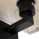 GloboStar® ROULETTE-S 61382 Μοντέρνο Φωτιστικό Τοίχου - Απλίκα Ξενοδοχείου Bed Side LED 3W 360lm & 1 x E27 36° & 360° AC 220-240V - Reading Up/Down Light - Φορτιστής USB 3A - Μ17 x Π20 x Υ37cm - Φυσικό Λευκό 4500K - Μαύρο με Μπεζ Καπέλο - Σετ 2 Τε