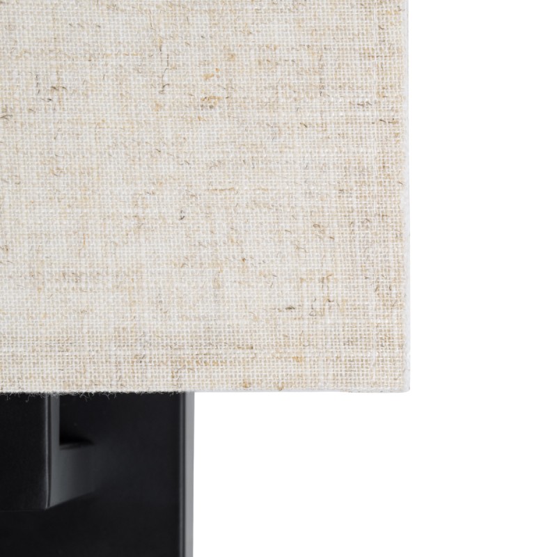 GloboStar® ROULETTE-S 61382 Μοντέρνο Φωτιστικό Τοίχου - Απλίκα Ξενοδοχείου Bed Side LED 3W 360lm & 1 x E27 36° & 360° AC 220-240V - Reading Up/Down Light - Φορτιστής USB 3A - Μ17 x Π20 x Υ37cm - Φυσικό Λευκό 4500K - Μαύρο με Μπεζ Καπέλο - Σετ 2 Τε