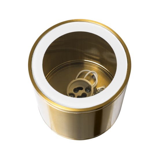 GloboStar® MARETTI 61447 Επιφανειακό Στρόγγυλο Φωτιστικό Σποτ με Ντουί 1 x GU10 VDE Certified AC 220-240V Αδιάβροχο IP65 - Σώμα Αλουμινίου & Υψηλής Αντοχής Tempered Glass - Φ9 x Υ9cm - Χρυσό Πλατίνα - 5 Χρόνια Εγγύηση GloboStar® MARETTI 61447 Επιφανειακό Στρόγγυλο Φωτιστικό Σποτ με Ντουί 1 x GU10 VDE Certified AC 220-240V Αδιάβροχο IP65 - Σώμα Αλουμινίου & Υψηλής Αντοχής Tempered Glass - Φ9 x Υ9cm - Χρυσό Πλατίνα - 5 Χρόνια Εγγύηση