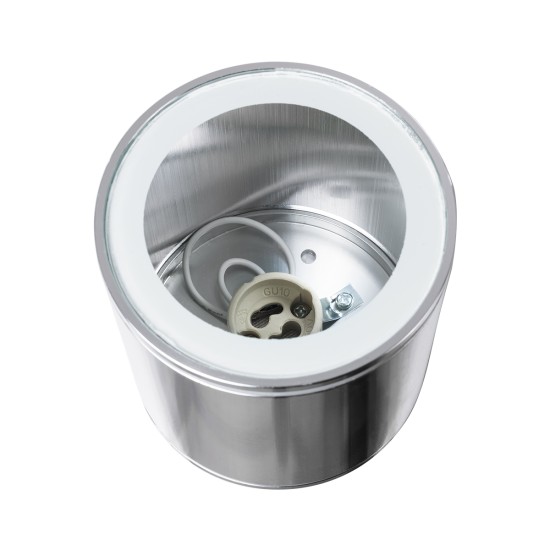 GloboStar® MARETTI 61448 Επιφανειακό Στρόγγυλο Φωτιστικό Σποτ με Ντουί 1 x GU10 VDE Certified AC 220-240V Αδιάβροχο IP65 - Σώμα Αλουμινίου & Υψηλής Αντοχής Tempered Glass - Φ9 x Υ9cm - Χρώμιο Νίκελ - 5 Χρόνια Εγγύηση GloboStar® MARETTI 61448 Επιφανειακό Στρόγγυλο Φωτιστικό Σποτ με Ντουί 1 x GU10 VDE Certified AC 220-240V Αδιάβροχο IP65 - Σώμα Αλουμινίου & Υψηλής Αντοχής Tempered Glass - Φ9 x Υ9cm - Χρώμιο Νίκελ - 5 Χρόνια Εγγύηση