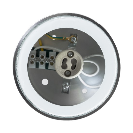 GloboStar® MARETTI 61448 Επιφανειακό Στρόγγυλο Φωτιστικό Σποτ με Ντουί 1 x GU10 VDE Certified AC 220-240V Αδιάβροχο IP65 - Σώμα Αλουμινίου & Υψηλής Αντοχής Tempered Glass - Φ9 x Υ9cm - Χρώμιο Νίκελ - 5 Χρόνια Εγγύηση GloboStar® MARETTI 61448 Επιφανειακό Στρόγγυλο Φωτιστικό Σποτ με Ντουί 1 x GU10 VDE Certified AC 220-240V Αδιάβροχο IP65 - Σώμα Αλουμινίου & Υψηλής Αντοχής Tempered Glass - Φ9 x Υ9cm - Χρώμιο Νίκελ - 5 Χρόνια Εγγύηση