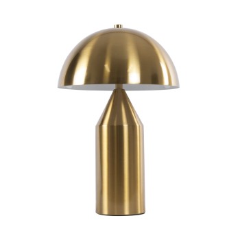 GLOBOSTAR® URANUS-S 61451 Μοντέρνο Επιτραπέζιο Φωτιστικό Πορτατίφ με Ντουί 2 x E27 AC 220-240V IP20 - Χρυσό - Μ25 x Π25 x Υ39cm