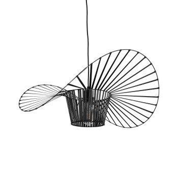 GLOBOSTAR® LUMINOVA 61464 Μοντέρνο Κρεμαστό Φωτιστικό Οροφής με Ντουί 1 x E27 AC 220-240V IP20 - Μαύρο - Μ60 x Π60 x Υ25cm