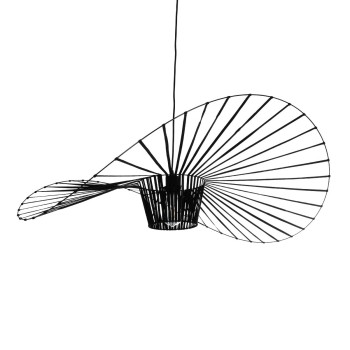 GLOBOSTAR® LUMINOVA 61467 Μοντέρνο Κρεμαστό Φωτιστικό Οροφής με Ντουί 1 x E27 AC 220-240V IP20 - Μαύρο - Μ100 x Π100 x Υ30cm