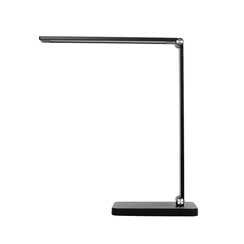 GLOBOSTAR® TEBLA 60481 Μοντέρνο Επιτραπέζιο Φωτιστικό Γραφείου LED 5W 500lm 120° AC 220-240V IP20 Ρυθμιζόμενο Λευκό CCT με Αφή 2700K/4500K/6000K Dimmable - Bridgelux SMD Chip - Μαύρο - Μ11 x Π31 x Υ52cm - 2 Χρόνια Εγγύηση