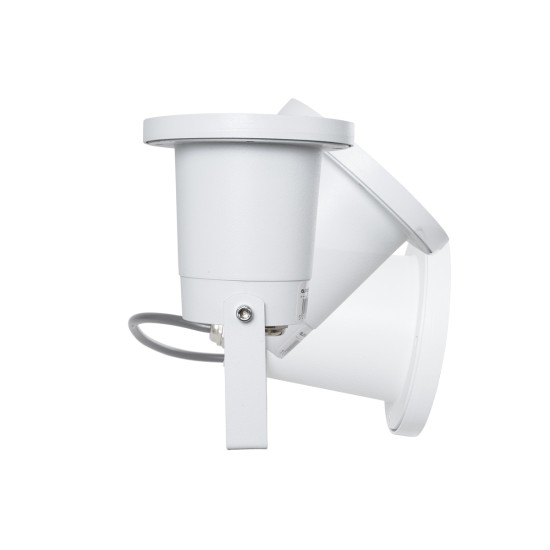 GloboStar® GARDELINI 61483 Καρφωτό Κινούμενο Φωτιστικό Σποτ Κήπου με Ντουί 1 x GU10 VDE Certified AC 220-240V Αδιάβροχο IP65 - Σώμα Αλουμινίου & Υψηλής Αντοχής Tempered Glass & Μ40cm VDE Καλώδιο Σύνδεσης - Φ10 x Υ30cm - Λευκό - 5 Χρόνια Εγγύηση