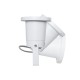GloboStar® GARDELINI 61483 Καρφωτό Κινούμενο Φωτιστικό Σποτ Κήπου με Ντουί 1 x GU10 VDE Certified AC 220-240V Αδιάβροχο IP65 - Σώμα Αλουμινίου & Υψηλής Αντοχής Tempered Glass & Μ40cm VDE Καλώδιο Σύνδεσης - Φ10 x Υ30cm - Λευκό - 5 Χρόνια Εγγύηση