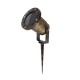 GloboStar® GARDELINI 61485 Καρφωτό Κινούμενο Φωτιστικό Σποτ Κήπου με Ντουί 1 x GU10 VDE Certified AC 220-240V Αδιάβροχο IP65 - Σώμα Αλουμινίου & Υψηλής Αντοχής Tempered Glass & Μ40cm VDE Καλώδιο Σύνδεσης - Φ10 x Υ30cm - Χρυσό Εφέ Σκουριάς - 5 Χρόν