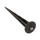 GloboStar® GARDELINI 61485 Καρφωτό Κινούμενο Φωτιστικό Σποτ Κήπου με Ντουί 1 x GU10 VDE Certified AC 220-240V Αδιάβροχο IP65 - Σώμα Αλουμινίου & Υψηλής Αντοχής Tempered Glass & Μ40cm VDE Καλώδιο Σύνδεσης - Φ10 x Υ30cm - Χρυσό Εφέ Σκουριάς - 5 Χρόν