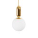 GloboStar® ESTETICO 61492 Μοντέρνο Κρεμαστό Φωτιστικό Μπάλα Μονόφωτο 1 x E27 IP20 Λευκό Γυαλί με Χρυσό Μέταλλο - Μ20 x Π20 x Υ38cm GloboStar® ESTETICO 61492 Μοντέρνο Κρεμαστό Φωτιστικό Μπάλα Μονόφωτο 1 x E27 IP20 Λευκό Γυαλί με Χρυσό Μέταλλο - Μ20 x Π20 x Υ38cm