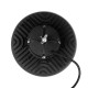 GLOBOSTAR® INDUSTRY 61500 Βιομηχανικό Φωτιστικό Καμπάνα High Bay UFO LED 100W 15000lm SDCM<5 90° AC 85-265V Αδιάβροχο IP65 IK08 Μαύρο Χυτό Αλουμίνιο - Φυσικό Λευκό 5000K - 175 x Sanan Opto SMD Chip & TÜV SÜD Driver - Μ26.5 x Π26.5 x Υ15cm - 5 Χρόνι