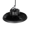 GLOBOSTAR® INDUSTRY 61502 Βιομηχανικό Φωτιστικό Καμπάνα High Bay UFO LED 200W 30000lm SDCM<5 90° AC 85-265V Αδιάβροχο IP65 IK08 Μαύρο Χυτό Αλουμίνιο - Φυσικό Λευκό 5000K - 338 x Sanan Opto SMD Chip & TÜV SÜD Driver - Μ30 x Π30 x Υ16cm - 5 Χρόνια Εγ
