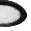 GLOBOSTAR® INDUSTRY 61502 Βιομηχανικό Φωτιστικό Καμπάνα High Bay UFO LED 200W 30000lm SDCM<5 90° AC 85-265V Αδιάβροχο IP65 IK08 Μαύρο Χυτό Αλουμίνιο - Φυσικό Λευκό 5000K - 338 x Sanan Opto SMD Chip & TÜV SÜD Driver - Μ30 x Π30 x Υ16cm - 5 Χρόνια Εγ
