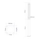 GloboStar® CANCUN 61510 Urban Light Φωτιστικό Πάρκου - Πλατείας - Κήπου Ύψους 3.5 μέτρων LED 40W 5440lm 60° AC100-240VAC IP67 IK09 - D15.5 x H350cm - Anthracite Grey - Φυσικό Λευκό 4000K - LUMILEDS - MEAN WELL DRIVER - 5 Years Warranty